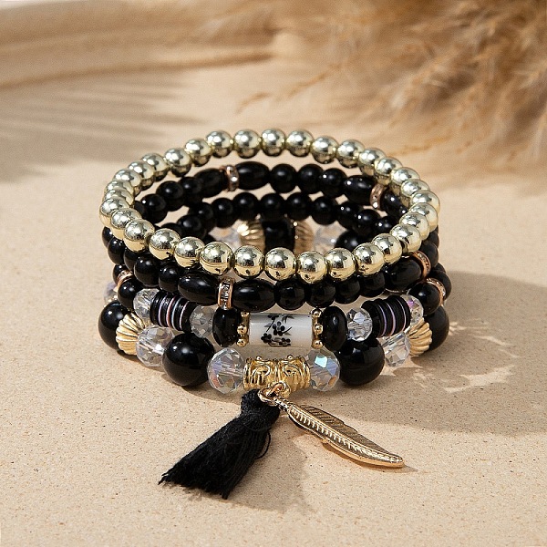 PandaHall Bohemian Vacation Style Glass Beaded Stackable Stretch Bracelets Set for Women Glass
PandaHall Bohemian Vacation Style Glass Beaded Stackable Stretch Bracelets Set for Women Glass