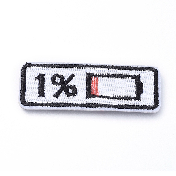 PandaHall Computerized Embroidery Cloth Iron on/Sew on Patches, Costume Accessories, Appliques, Low Battery Icon, Red, 21x61x1.5mm Cloth...
PandaHall Computerized Embroidery Cloth Iron on/Sew on Patches, Costume Accessories, Appliques, Low Battery Icon, Red, 21x61x1.5mm Cloth...