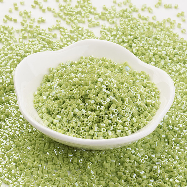 PandaHall TOHO Japanese Seed Beads, 11/0, Two Cut Hexagon, (131) Opaque Luster Sour Apple, 2x2mm, Hole: 0.6mm, about 44000pcs/pound Glass..., Green
PandaHall TOHO Japanese Seed Beads, 11/0, Two Cut Hexagon, (131) Opaque Luster Sour Apple, 2x2mm, Hole: 0.6mm, about 44000pcs/pound Glass..., Green