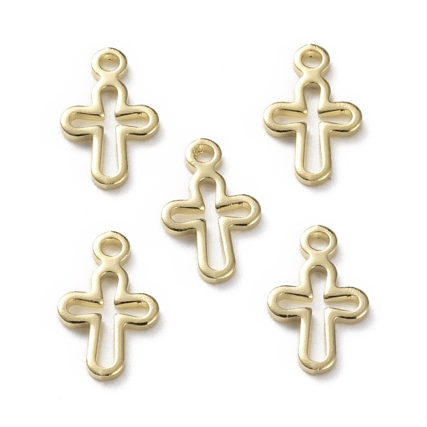 PandaHall Brass Tiny Cross Charms, Long-Lasting Plated, Real 24K Gold Plated, 10x6.5x1mm, Hole: 0.9mm Brass Cross
PandaHall Brass Tiny Cross Charms, Long-Lasting Plated, Real 24K Gold Plated, 10x6.5x1mm, Hole: 0.9mm Brass Cross