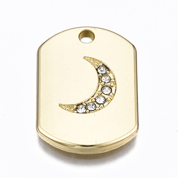 PandaHall Alloy Crystal Rhinestone Pendants, Oval with Moon, Cadmium Free & Lead Free, Light Gold, 20.5x14.5x2mm, Hole: 1.6mm..., Clear
PandaHall Alloy Crystal Rhinestone Pendants, Oval with Moon, Cadmium Free & Lead Free, Light Gold, 20.5x14.5x2mm, Hole: 1.6mm..., Clear