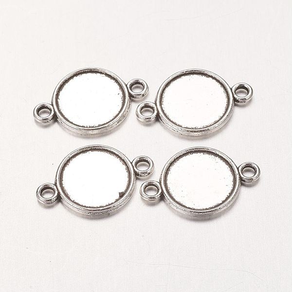 PandaHall Alloy Cabochon Connector Settings, Lead Free and Cadmium Free, Flat Round, Antique Silver, 18x12x2mm, Tray: 10mm, Hole: 2mm Alloy...
PandaHall Alloy Cabochon Connector Settings, Lead Free and Cadmium Free, Flat Round, Antique Silver, 18x12x2mm, Tray: 10mm, Hole: 2mm Alloy...