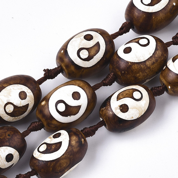 PandaHall Feng Shui Tibetan Style dZi Beads Strands, Natural Agate Beads, Dyed & Heated, Oval, Yin Yang Pattern, 14~16x21~23mm, Hole: 2.2mm..., Brown
PandaHall Feng Shui Tibetan Style dZi Beads Strands, Natural Agate Beads, Dyed & Heated, Oval, Yin Yang Pattern, 14~16x21~23mm, Hole: 2.2mm..., Brown