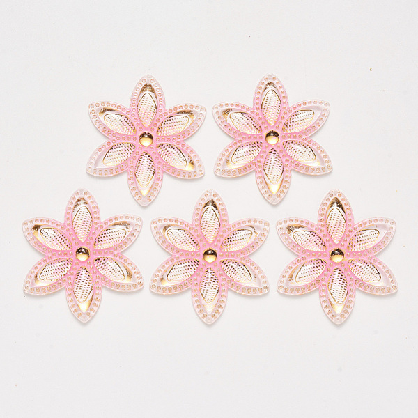 PandaHall Transparent Acrylic Links connectors, with Plated Bottom, Flower, Pearl Pink, 46x40.5x4mm, Hole: 1mm Acrylic Flower Pink
PandaHall Transparent Acrylic Links connectors, with Plated Bottom, Flower, Pearl Pink, 46x40.5x4mm, Hole: 1mm Acrylic Flower Pink