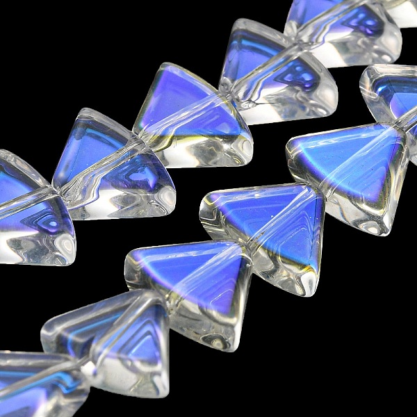 PandaHall AB Color Plated Electroplate Transparent Glass Beads Strands, Fan, Clear AB, 8x10.5x4mm, Hole: 1mm, about 80pcs/strand, 25.51 inch..., White
PandaHall AB Color Plated Electroplate Transparent Glass Beads Strands, Fan, Clear AB, 8x10.5x4mm, Hole: 1mm, about 80pcs/strand, 25.51 inch..., White