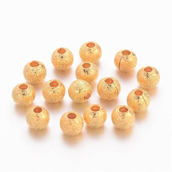 PandaHall Brass Textured Beads, Nickel Free, Round, Golden Color, Size: about 4mm in diameter, hole: 1mm Brass Round
PandaHall Brass Textured Beads, Nickel Free, Round, Golden Color, Size: about 4mm in diameter, hole: 1mm Brass Round