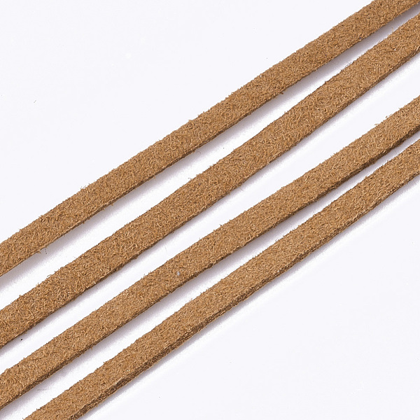 PandaHall Faux Suede Cord, Faux Suede Lace, Chocolate, 2.5~2.8x1.5mm, about 1.09 yards(1m)/strand Faux Suede Brown
PandaHall Faux Suede Cord, Faux Suede Lace, Chocolate, 2.5~2.8x1.5mm, about 1.09 yards(1m)/strand Faux Suede Brown
