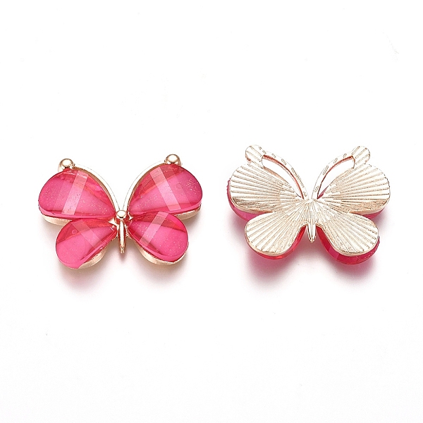 PandaHall Light Gold Plated Alloy Glass Pendants, Butterfly, Deep Pink, 21.8x28x4.5mm, Hole: 1.5x10mm Alloy+Glass Butterfly Pink
PandaHall Light Gold Plated Alloy Glass Pendants, Butterfly, Deep Pink, 21.8x28x4.5mm, Hole: 1.5x10mm Alloy+Glass Butterfly Pink