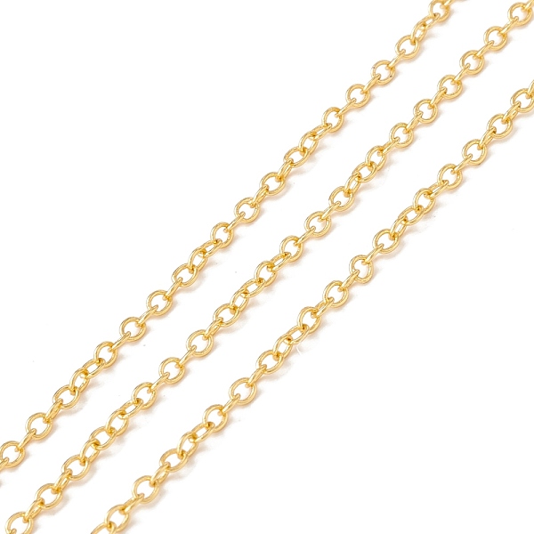 PandaHall Brass Cable Chains, Long-Lasting Plated, Soldered, with Spool, Cadmium Free & Lead Free, Real 18K Gold Plated, 2.5x2x0.4mm Brass
PandaHall Brass Cable Chains, Long-Lasting Plated, Soldered, with Spool, Cadmium Free & Lead Free, Real 18K Gold Plated, 2.5x2x0.4mm Brass