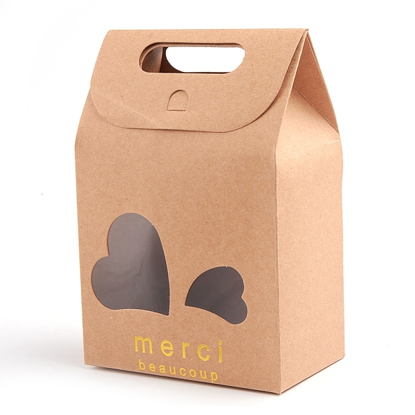 PandaHall Rectangle Paper Bags with Handle and Clear Heart Shape Display Window, for Bakery, Cookie, Candies, Gift Bag, BurlyWood..., Orange
PandaHall Rectangle Paper Bags with Handle and Clear Heart Shape Display Window, for Bakery, Cookie, Candies, Gift Bag, BurlyWood..., Orange