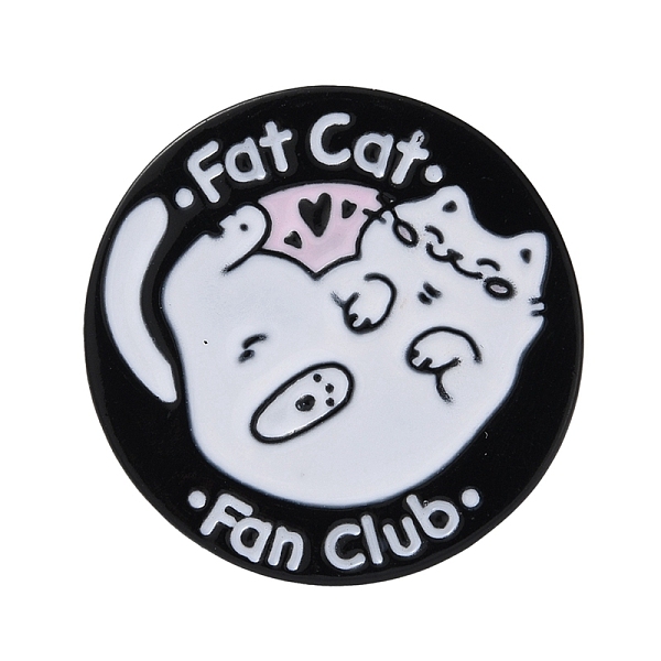 PandaHall Cartoon Cat Enamel Pins, with Word Fat Cat Fan Club Black Alloy Badge for Backpack Clothes, Black, 30x1.5mm Alloy+Enamel Cat Shape...
PandaHall Cartoon Cat Enamel Pins, with Word Fat Cat Fan Club Black Alloy Badge for Backpack Clothes, Black, 30x1.5mm Alloy+Enamel Cat Shape...