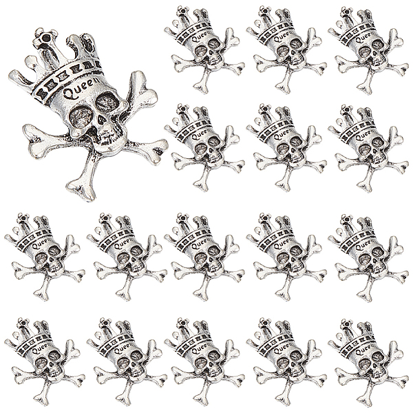PandaHall SUNNYCLUE 1 Box 50Pcs Small Silver Skull Charm Skeleton Head Charms Bulk Halloween Antique Skull Crown Skulls Tibetan Alloy Gothic...
PandaHall SUNNYCLUE 1 Box 50Pcs Small Silver Skull Charm Skeleton Head Charms Bulk Halloween Antique Skull Crown Skulls Tibetan Alloy Gothic...
