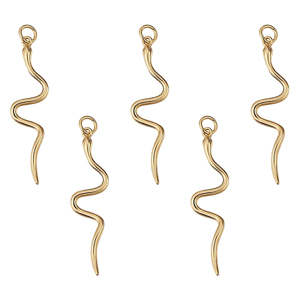 PandaHall 5Pcs Brass Micro Pave Cubic Zirconia Pendants, for DIY Jewelry Making, with Jump Rings, Snake, Clear, Golden, 39.5x9~10.5x2.5mm...
PandaHall 5Pcs Brass Micro Pave Cubic Zirconia Pendants, for DIY Jewelry Making, with Jump Rings, Snake, Clear, Golden, 39.5x9~10.5x2.5mm...