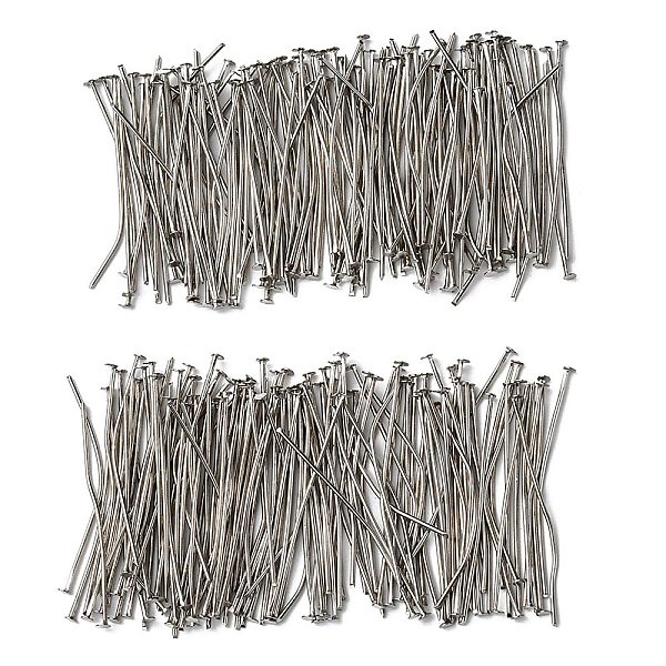 PandaHall Iron Flat Head Pins, Jewelry Making Findings, Platinum, 20 Gauge, 40x0.8mm, Head: 2mm Iron
PandaHall Iron Flat Head Pins, Jewelry Making Findings, Platinum, 20 Gauge, 40x0.8mm, Head: 2mm Iron