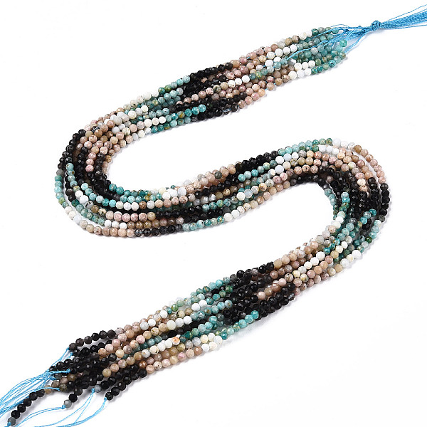 PandaHall Natural Mixed Gemstone Beads Strands, Round Beads, Faceted, 3~3.5x3mm, Hole: 0.5mm, about 129~132pcs/strand, 15.16''~15.55''...
PandaHall Natural Mixed Gemstone Beads Strands, Round Beads, Faceted, 3~3.5x3mm, Hole: 0.5mm, about 129~132pcs/strand, 15.16''~15.55''...