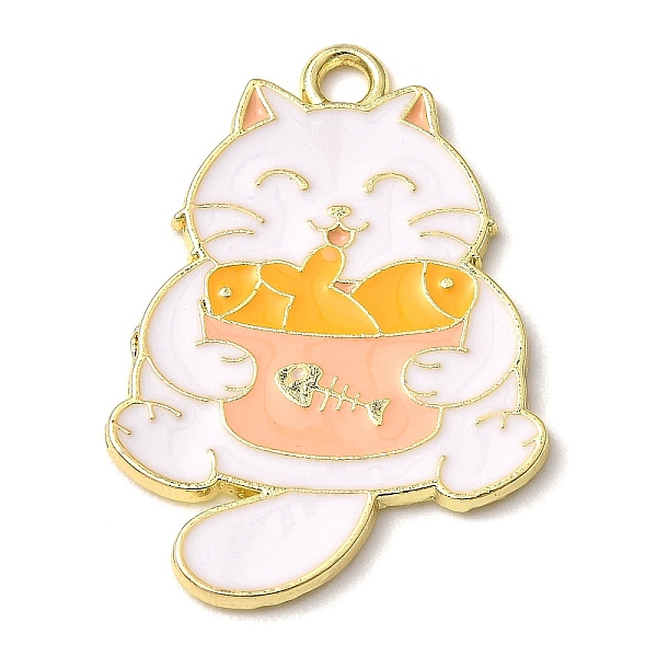 PandaHall Zinc Alloy Enamel Pendants, Cat with Fish Charms, Golden, Orange, 31.5x22x1.3mm, Hole: 2.2mm Alloy+Enamel Cat Shape Orange
PandaHall Zinc Alloy Enamel Pendants, Cat with Fish Charms, Golden, Orange, 31.5x22x1.3mm, Hole: 2.2mm Alloy+Enamel Cat Shape Orange