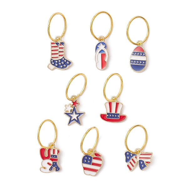 PandaHall Independence Day Iron Dreadlocks Beads, Alloy Enamel Braiding Hair Pendants Decoration Clips, Mixed Shapes, Mixed Color, 27~31.5mm..., Multicolor
PandaHall Independence Day Iron Dreadlocks Beads, Alloy Enamel Braiding Hair Pendants Decoration Clips, Mixed Shapes, Mixed Color, 27~31.5mm..., Multicolor