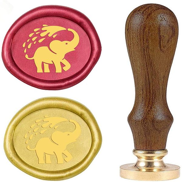 PandaHall CRASPIRE Wax Seal Stamp Elephant, Retro Sealing Wax Stamp Animal Pattern with 25mm Removable Brass Head Wooden Handle for Envelope...
PandaHall CRASPIRE Wax Seal Stamp Elephant, Retro Sealing Wax Stamp Animal Pattern with 25mm Removable Brass Head Wooden Handle for Envelope...