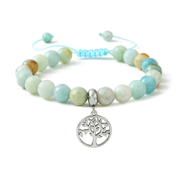 PandaHall Adjustable Natural Flower Amazonite Braided Bead Bracelets, 304 Stainless Steel Charms Bracelets for Women, Tree of Life, Inner...
PandaHall Adjustable Natural Flower Amazonite Braided Bead Bracelets, 304 Stainless Steel Charms Bracelets for Women, Tree of Life, Inner...
