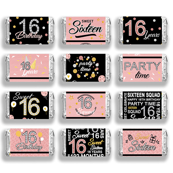 PandaHall arricraft 120 Pcs Birthday Candy Wrappers, 16th Birthday Miniature Wrappers Celebrational Theme Self Adhesive Chocolates Bar Label...
PandaHall arricraft 120 Pcs Birthday Candy Wrappers, 16th Birthday Miniature Wrappers Celebrational Theme Self Adhesive Chocolates Bar Label...