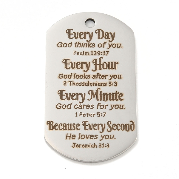PandaHall 201 Stainless Steel Pendants, Message Charms, Oval with Word Charms, Stainless Steel Color, 49x28x2mm, Hole: 3mm 201 Stainless...
PandaHall 201 Stainless Steel Pendants, Message Charms, Oval with Word Charms, Stainless Steel Color, 49x28x2mm, Hole: 3mm 201 Stainless...