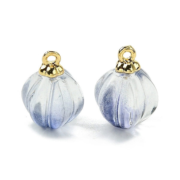 PandaHall Glass Pendant, with Real 18K Gold Plated Brass Findings, Pumpkin Vegetables Charms, Cornflower Blue, 14.5x10.5x10.5mm, Hole: 1.2mm...
PandaHall Glass Pendant, with Real 18K Gold Plated Brass Findings, Pumpkin Vegetables Charms, Cornflower Blue, 14.5x10.5x10.5mm, Hole: 1.2mm...