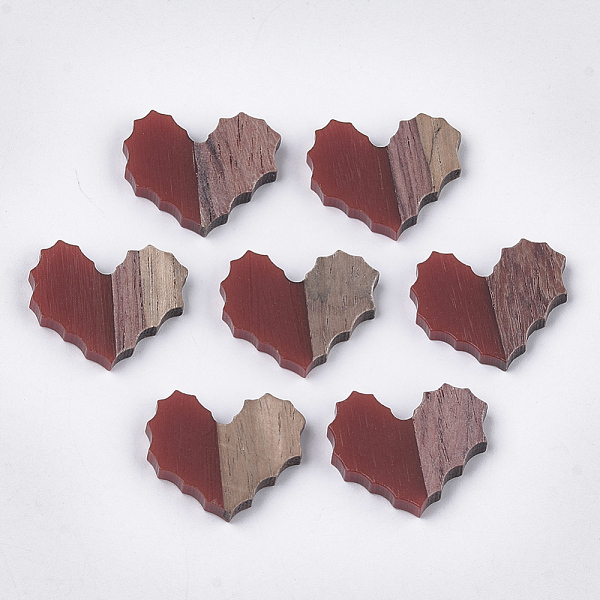 PandaHall Resin & Walnut Wood Cabochons, Heart, Brown, 20.5x24~24.5mmx3mm Resin+Wood Heart Brown
PandaHall Resin & Walnut Wood Cabochons, Heart, Brown, 20.5x24~24.5mmx3mm Resin+Wood Heart Brown