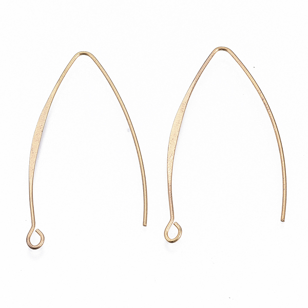 PandaHall Brass Earring Hooks, with Horizontal Loop, Nickel Free, Real 18K Gold Plated, 43mm, Hole: 1.8mm, 18 Gauge, Pin: 1mm Brass
PandaHall Brass Earring Hooks, with Horizontal Loop, Nickel Free, Real 18K Gold Plated, 43mm, Hole: 1.8mm, 18 Gauge, Pin: 1mm Brass
