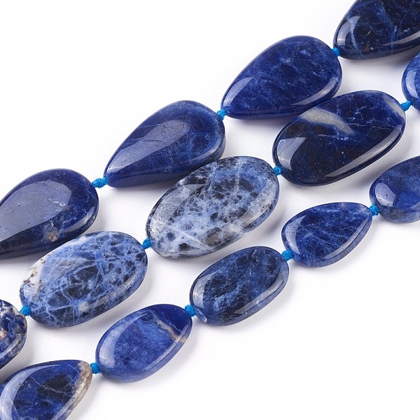 PandaHall Natural Sodalite Beads Strands, Mixed Shapes, 18~30x12~22x5~8mm, Hole: 1~1.2mm, about 14~19pcs/strand, 16.1~16.5 inch(41~42cm)...
PandaHall Natural Sodalite Beads Strands, Mixed Shapes, 18~30x12~22x5~8mm, Hole: 1~1.2mm, about 14~19pcs/strand, 16.1~16.5 inch(41~42cm)...