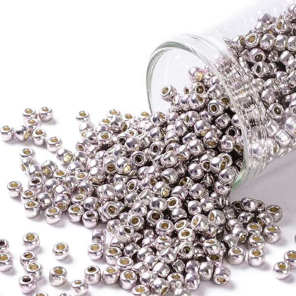 PandaHall TOHO Round Seed Beads, Japanese Seed Beads, (PF554) PermaFinish Lavender Metallic, 8/0, 3mm, Hole: 1mm, about 1111pcs/50g Glass..., Purple
PandaHall TOHO Round Seed Beads, Japanese Seed Beads, (PF554) PermaFinish Lavender Metallic, 8/0, 3mm, Hole: 1mm, about 1111pcs/50g Glass..., Purple