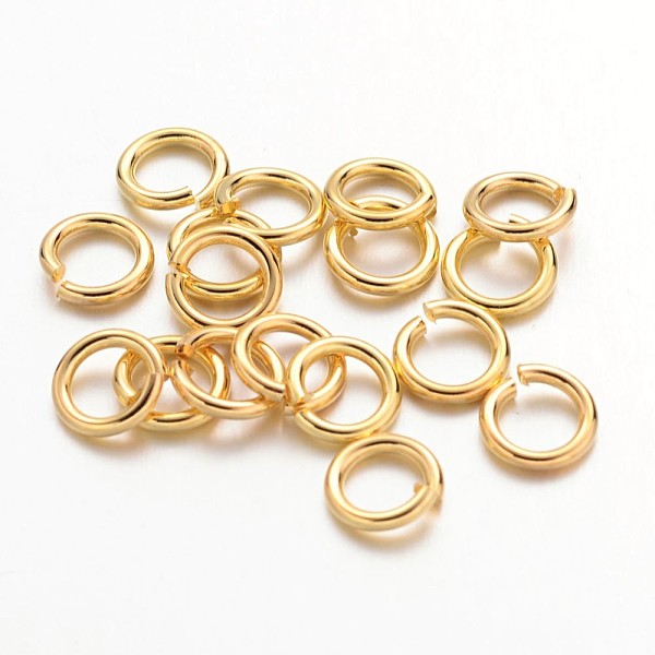PandaHall 90pcs Golden Color Brass Jump Rings, Cadmium Free & Lead Free, Open Jump Rings, 18 Gauge, 6x1mm, Inner Diameter: 4mm, about...
PandaHall 90pcs Golden Color Brass Jump Rings, Cadmium Free & Lead Free, Open Jump Rings, 18 Gauge, 6x1mm, Inner Diameter: 4mm, about...