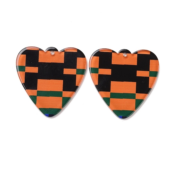 PandaHall Transparent Printed Acrylic Pendants, Heart with Tartan Pattern, Black, 40x40x3mm, Hole: 1.8mm Acrylic Heart Black
PandaHall Transparent Printed Acrylic Pendants, Heart with Tartan Pattern, Black, 40x40x3mm, Hole: 1.8mm Acrylic Heart Black