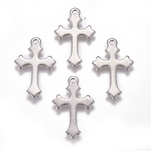 PandaHall 201 Stainless Steel Pendants, Laser Cut, Cross, Stainless Steel Color, 18x11.5x0.8mm, Hole: 1.4mm 201 Stainless Steel Cross
PandaHall 201 Stainless Steel Pendants, Laser Cut, Cross, Stainless Steel Color, 18x11.5x0.8mm, Hole: 1.4mm 201 Stainless Steel Cross