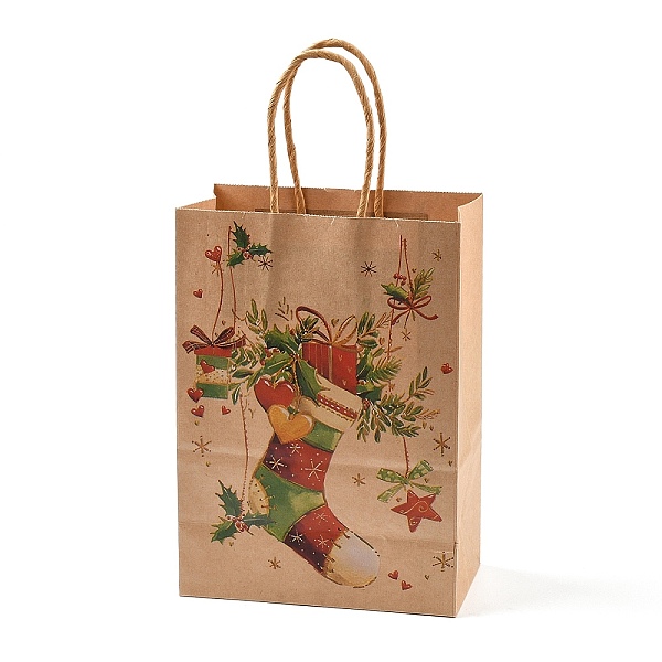 PandaHall Christmas Theme Printed Kraft Paper Bags with Handles, Rectangle Gift Bags, Shopping Bags, Christmas Socking, 20.7x15x0.8cm Paper...
PandaHall Christmas Theme Printed Kraft Paper Bags with Handles, Rectangle Gift Bags, Shopping Bags, Christmas Socking, 20.7x15x0.8cm Paper...