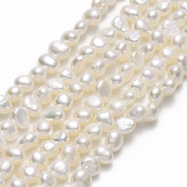 PandaHall Natural Cultured Freshwater Pearl Beads Strands, Two Sides Polished, Linen, 4.5~5.5x4x3mm, Hole: 0.6mm, about 83~85pcs/strand..., Brown
PandaHall Natural Cultured Freshwater Pearl Beads Strands, Two Sides Polished, Linen, 4.5~5.5x4x3mm, Hole: 0.6mm, about 83~85pcs/strand..., Brown