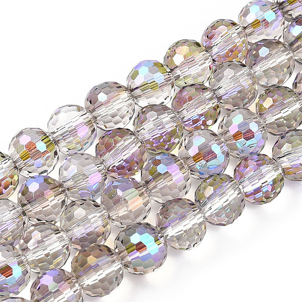 PandaHall Transparent Electroplate Glass Bead Strands, AB Color Plated, Faceted(96 Facets), Round, Clear AB, 8mm, Hole: 1.4mm, about..., White
PandaHall Transparent Electroplate Glass Bead Strands, AB Color Plated, Faceted(96 Facets), Round, Clear AB, 8mm, Hole: 1.4mm, about..., White