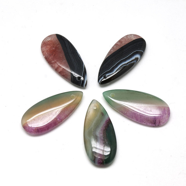 PandaHall Natural Brazil Crackle Agate Pendants, Dyed & Heated, teardrop, Mixed Color, 39~40x17~18x6~7mm, Hole: 2mm Brazilian Agate Teardrop..., Multicolor
PandaHall Natural Brazil Crackle Agate Pendants, Dyed & Heated, teardrop, Mixed Color, 39~40x17~18x6~7mm, Hole: 2mm Brazilian Agate Teardrop..., Multicolor