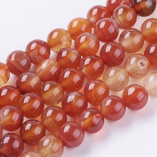 PandaHall Natural Striped Agate/Banded Agate Beads Strands, Dyed, Round, FireBrick, 8mm, Hole: 1mm Banded Agate Round Red
PandaHall Natural Striped Agate/Banded Agate Beads Strands, Dyed, Round, FireBrick, 8mm, Hole: 1mm Banded Agate Round Red