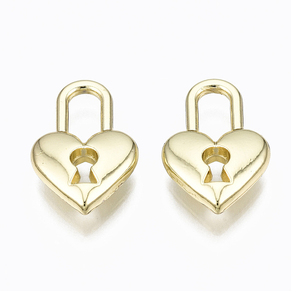 PandaHall Alloy Pendants, Lock with Heart, Cadmium Free & Lead Free, Light Gold, 15.5x10x3mm, Hole: 3x6mm Alloy Lock
PandaHall Alloy Pendants, Lock with Heart, Cadmium Free & Lead Free, Light Gold, 15.5x10x3mm, Hole: 3x6mm Alloy Lock