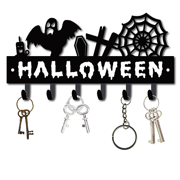 PandaHall Iron Wall Mounted Hook Hangers, Decorative Organizer Rack with 6 Hooks, for Bag Clothes Key Scarf Hanging Holder, Halloween Theme...
PandaHall Iron Wall Mounted Hook Hangers, Decorative Organizer Rack with 6 Hooks, for Bag Clothes Key Scarf Hanging Holder, Halloween Theme...