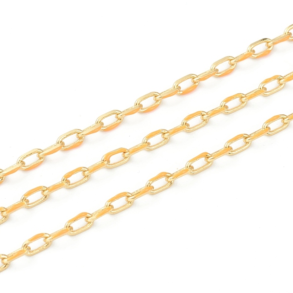 PandaHall Handmade Golden Brass Enamel Link Chains, Cable Chains, with Spool, Soldered, Long-Lasting Plated, Oval, Orange, 7x4x1mm, 32.8...
PandaHall Handmade Golden Brass Enamel Link Chains, Cable Chains, with Spool, Soldered, Long-Lasting Plated, Oval, Orange, 7x4x1mm, 32.8...
