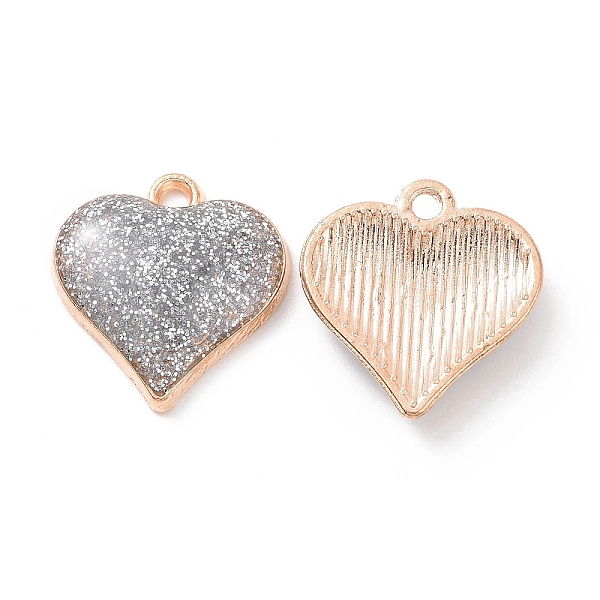 PandaHall Alloy Enamel Pendants, with Sequins, Light Gold, Heart Charm, Gray, 17.5x16.5x3.5mm, Hole: 1.6mm Alloy+Enamel Heart Gray
PandaHall Alloy Enamel Pendants, with Sequins, Light Gold, Heart Charm, Gray, 17.5x16.5x3.5mm, Hole: 1.6mm Alloy+Enamel Heart Gray
