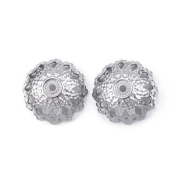 PandaHall 304 Stainless Steel Flower Fancy Bead Caps, Multi-Petal, Stainless Steel Color, 12x5mm, Hole: 1mm 304 Stainless Steel
PandaHall 304 Stainless Steel Flower Fancy Bead Caps, Multi-Petal, Stainless Steel Color, 12x5mm, Hole: 1mm 304 Stainless Steel