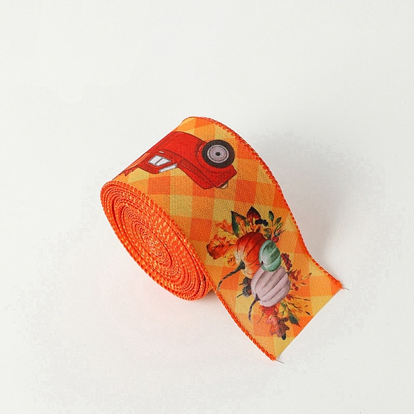 PandaHall 10M Thanksgiving Day Theme Wired Linen Ribbon, Pumpkin & Truck Pattern, Sandy Brown, 2-1/2 inch(63mm), about 10.94 Yards(10m)/Roll...
PandaHall 10M Thanksgiving Day Theme Wired Linen Ribbon, Pumpkin & Truck Pattern, Sandy Brown, 2-1/2 inch(63mm), about 10.94 Yards(10m)/Roll...