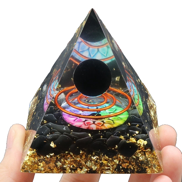PandaHall Resin Orgonite Pyramid, for Positive Energy Tower with Obsidian Healing Stones, with Radom Color Brass Finding, Office Home Decor...
PandaHall Resin Orgonite Pyramid, for Positive Energy Tower with Obsidian Healing Stones, with Radom Color Brass Finding, Office Home Decor...