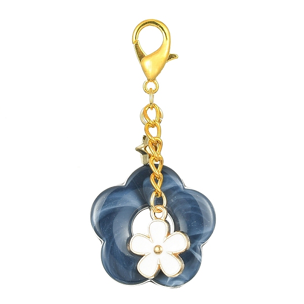 PandaHall Acrylic Flower Pendants Decorations, Alloy Enamel and Alloy Lobster Claw Clasps Charms, Marine Blue, 356mm Acrylic Flower
PandaHall Acrylic Flower Pendants Decorations, Alloy Enamel and Alloy Lobster Claw Clasps Charms, Marine Blue, 356mm Acrylic Flower
