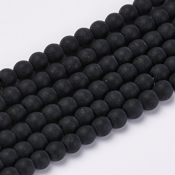 PandaHall Transparent Glass Beads Strands, Frosted, Round, Black, 8mm, Hole: 1.5mm, about 42pcs/strand, 11.8 inch Glass Round Black
PandaHall Transparent Glass Beads Strands, Frosted, Round, Black, 8mm, Hole: 1.5mm, about 42pcs/strand, 11.8 inch Glass Round Black