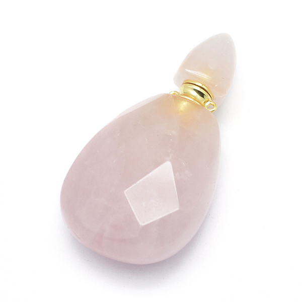 PandaHall Faceted Natural Rose Quartz Openable Perfume Bottle Pendants, with Brass Findings and Glass Essential Oil Bottles...
PandaHall Faceted Natural Rose Quartz Openable Perfume Bottle Pendants, with Brass Findings and Glass Essential Oil Bottles...