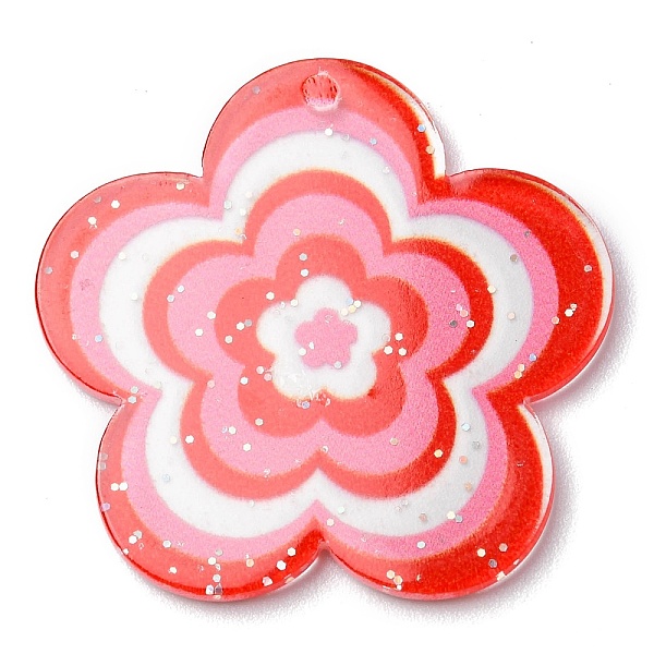 PandaHall Acrylic Pendants with Glitter Powder, Flower, Crimson, 30.5x31.5x1.8mm, Hole: 1.8mm Acrylic Flower Pink
PandaHall Acrylic Pendants with Glitter Powder, Flower, Crimson, 30.5x31.5x1.8mm, Hole: 1.8mm Acrylic Flower Pink