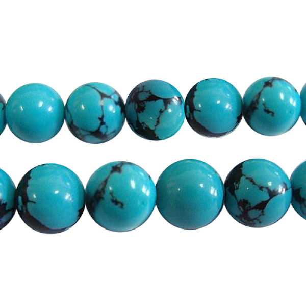 PandaHall Synthetic Turquoise Beads Strands, Round, Dyed, Dark Turquoise, 4mm, Hole: 0.8mm, about 95pcs/strand, 16 inch Synthetic Turquoise..., Cyan
PandaHall Synthetic Turquoise Beads Strands, Round, Dyed, Dark Turquoise, 4mm, Hole: 0.8mm, about 95pcs/strand, 16 inch Synthetic Turquoise..., Cyan
